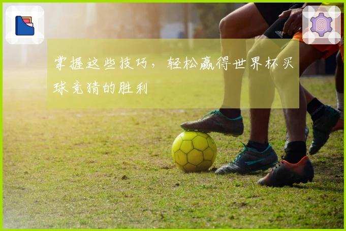 掌握这些技巧，轻松赢得世界杯买球竞猜的胜利